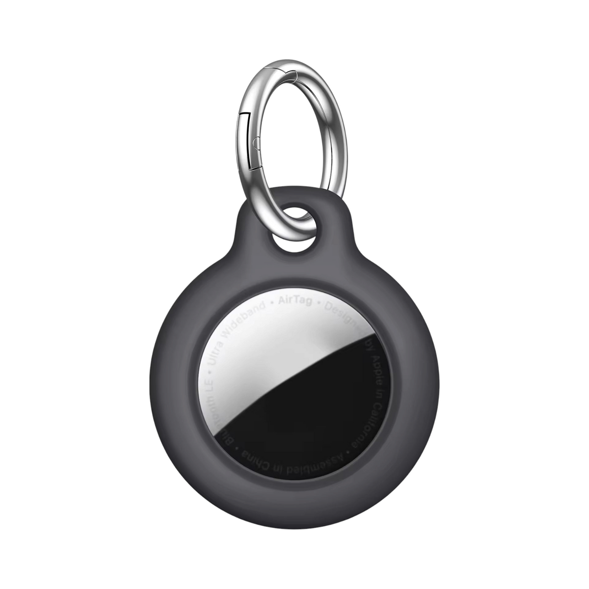 Llavero protector Halo Tag de The Strap Society México en color negro con argolla metálica para Apple AirTag
