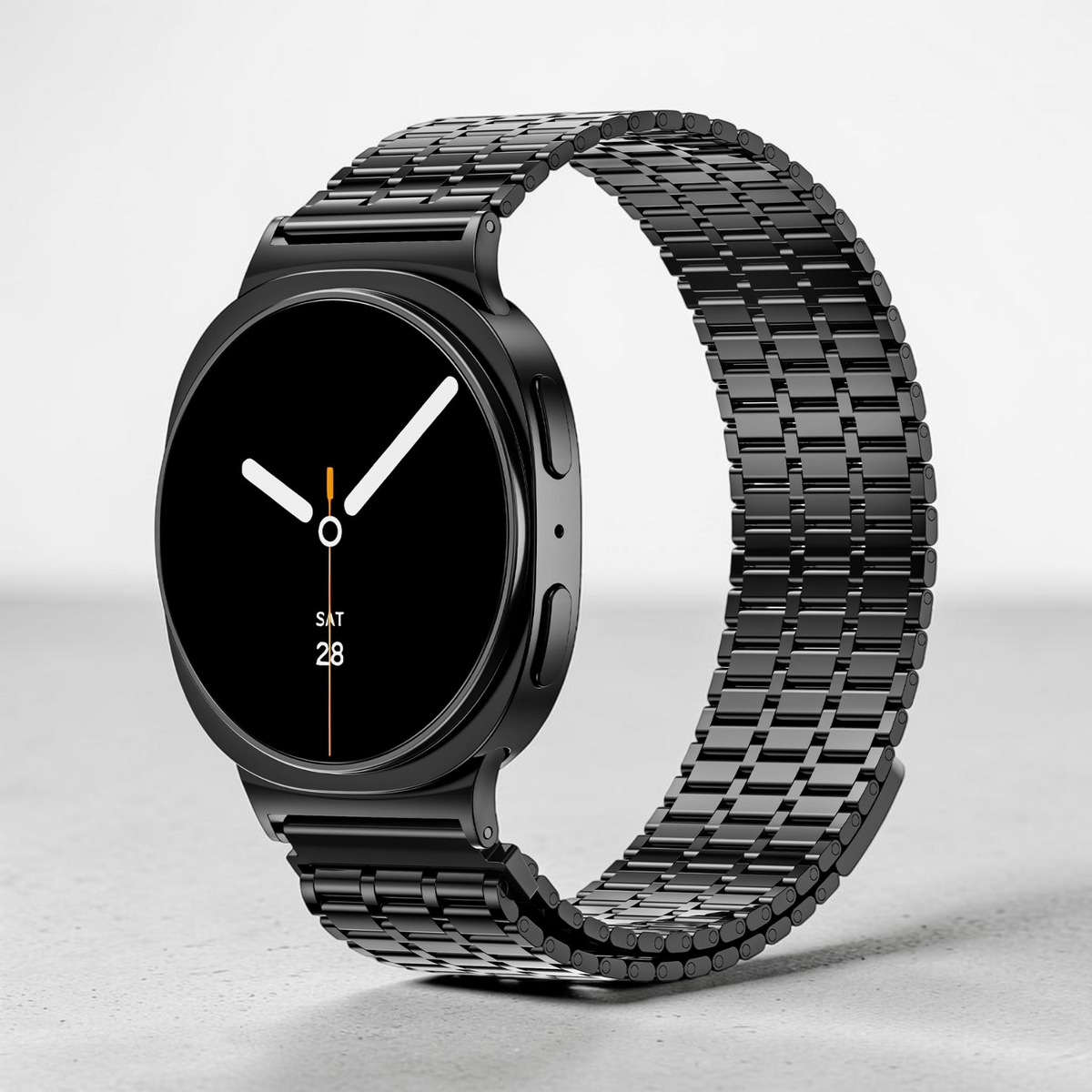 Correa Galaxy Prime de The Strap Society México en acero inoxidable negro para Samsung Galaxy Watch 8