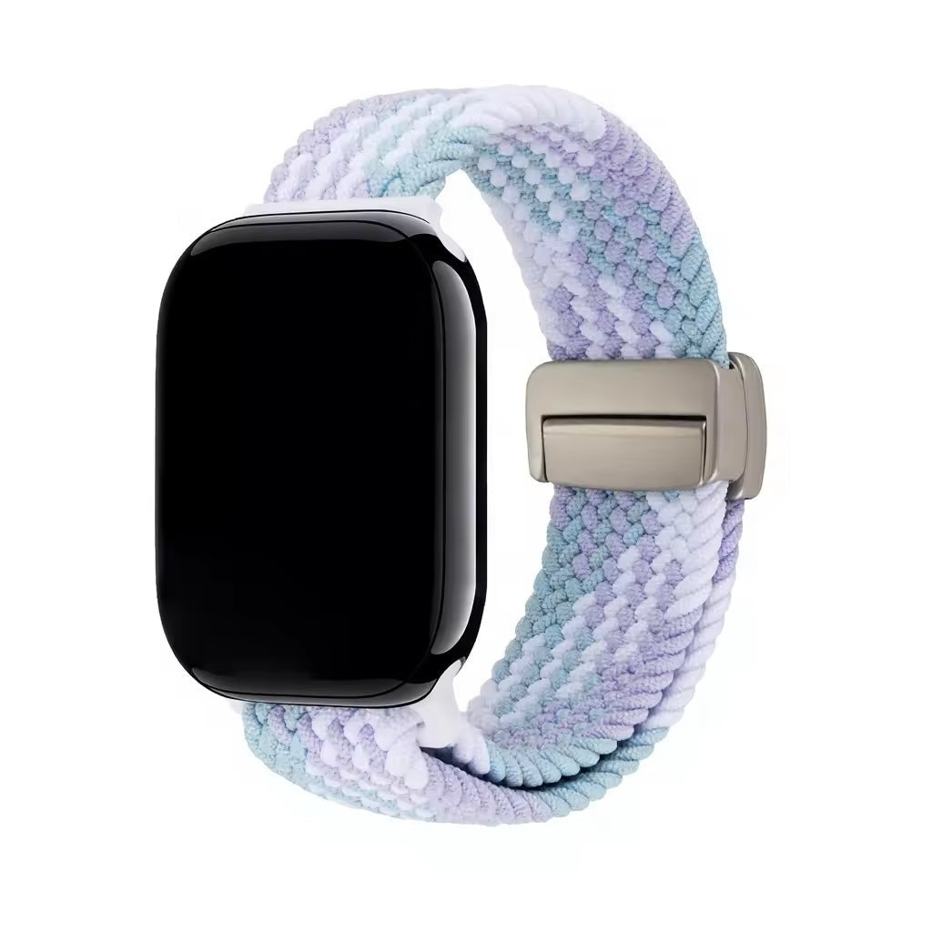 Correa Nova Knit de The Strap Society México para Apple Watch en tejido de nylon trenzado color pastel con cierre magnético