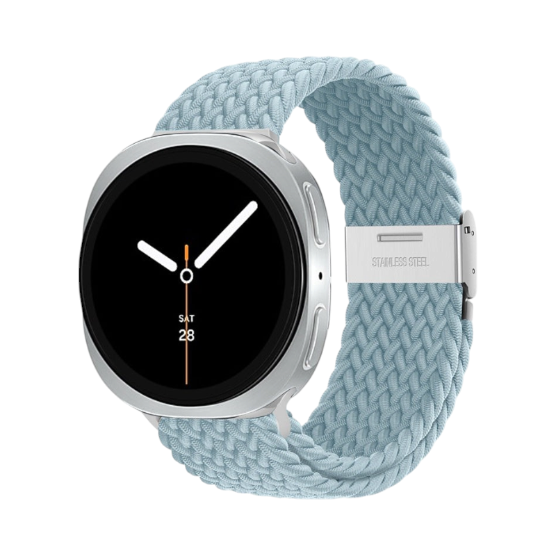 Correa The Strap Society México Galaxy Braid azul claro de nylon trenzado con cierre metálico para Galaxy Watch 8