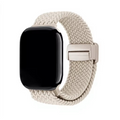 Correa Nova Knit de The Strap Society México color beige en tejido de nylon con cierre magnético para Apple Watch