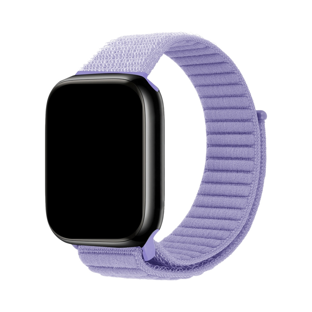 Correa The Strap Society México Aura Soft de nylon color lila con cierre de velcro para Apple Watch