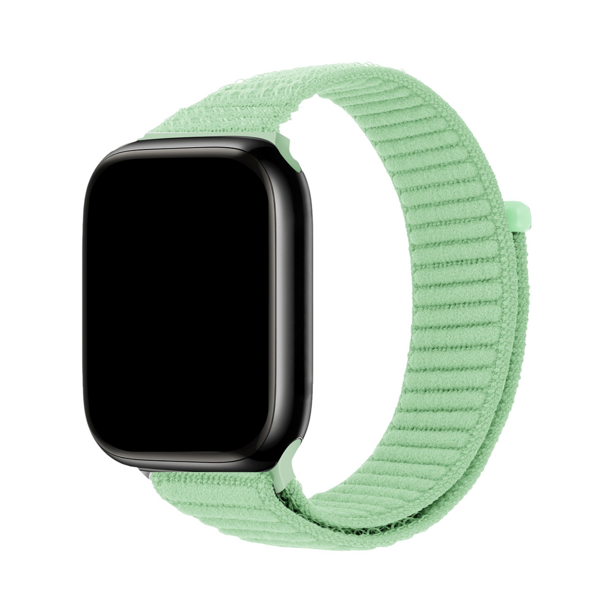 Correa The Strap Society México Aura Soft verde menta de nylon acolchado con cierre de velcro para Apple Watch