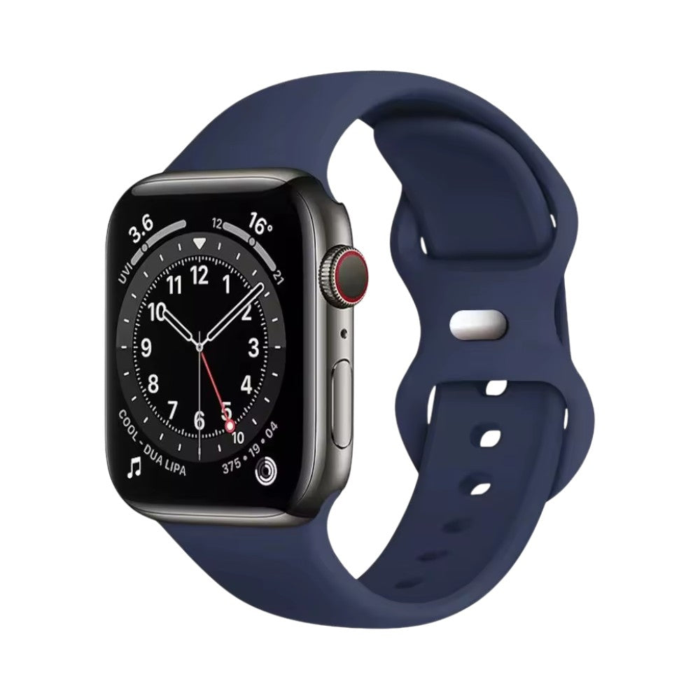 Correa de silicón azul marino The Strap Society México para Apple Watch con diseño flexible y ajuste seguro