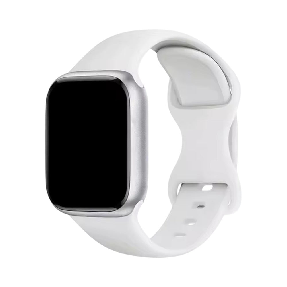 Correa de silicón blanca Nova Flex de The Strap Society México para Apple Watch, diseño flexible y duradero