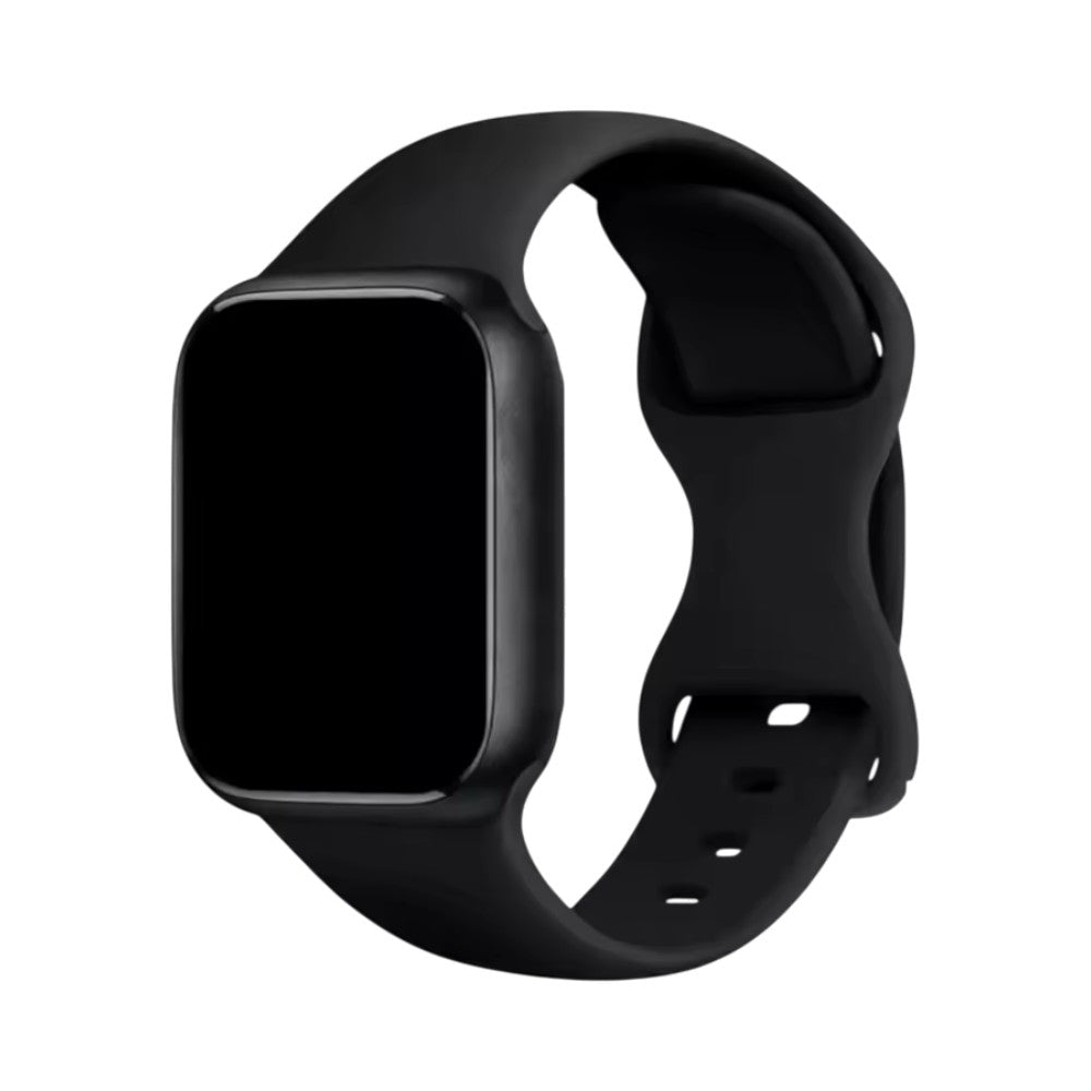 Correa de silicón negra The Strap Society México para Apple Watch, diseño flexible y duradero para uso diario