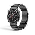 Correa de titanio negra The Strap Society México para Galaxy Watch Ultra con diseño elegante y acabado premium
