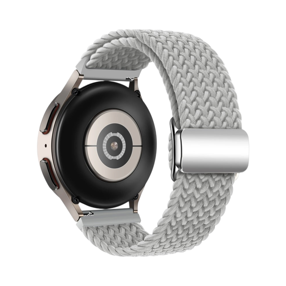 Correa Universal Braid gris de The Strap Society México para smartwatch con sistema de cierre ajustable